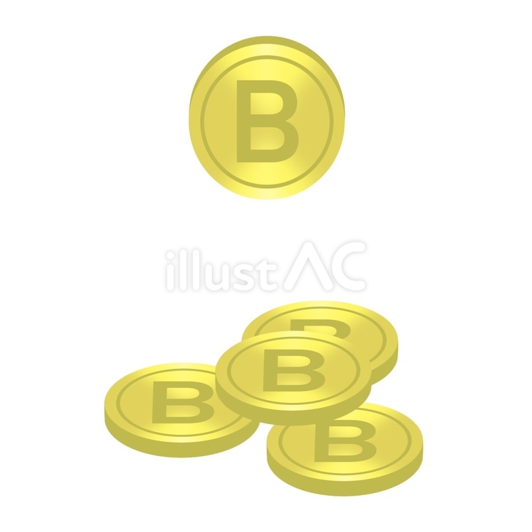 Bマークのコイン コイン,仮想通貨,ポイントのイラスト素材