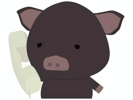 Telephone _ pig, JPG, PNG and AI Telephone _ pig, , JPG, PNG and AI