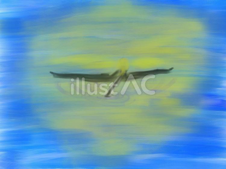 湖に舟と月が浮かぶ時 湖,月,浮かぶのイラスト素材