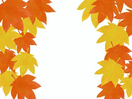 紅葉のフレーム 紅葉,もみじ,秋,楓,葉,和風,葉っぱ,自然,植物,和のイラスト素材