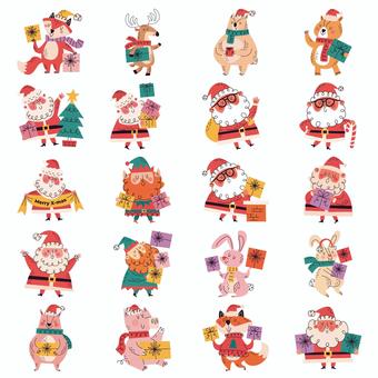 クリスマスステッカー
