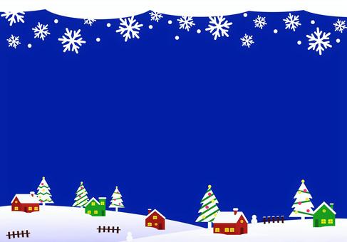 christmas nordic scenery background material, , JPG