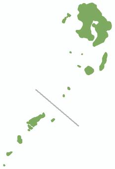 手描きのゆるい鹿児島県の地図イラスト 鹿児島県,地図,都道府県,マップ,地方,地形,地理,社会,地域,手描きのイラスト素材