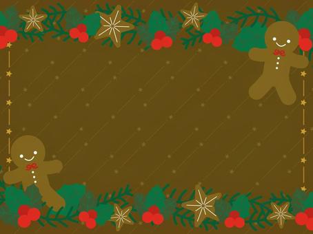 クリスマスに使えるフレーム背景32