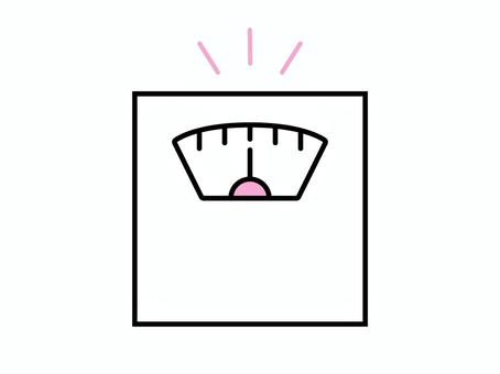 体重計のアイコン 体重計,体重,測定,測る,アイコン,身体測定,ダイエット,健康,管理,イメージのイラスト素材
