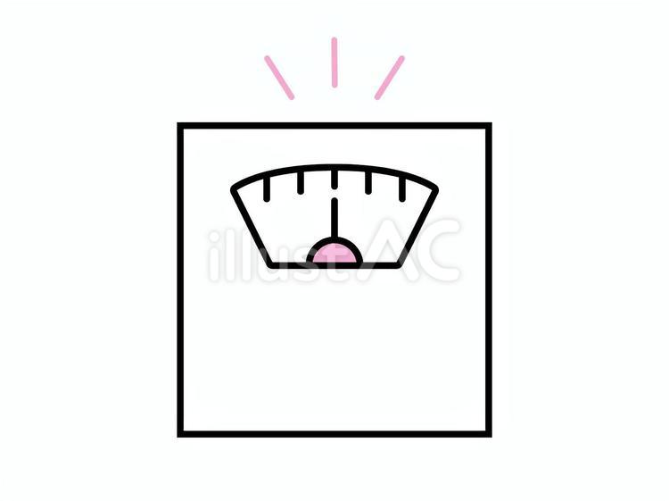 体重計のアイコン 体重計,体重,測定のイラスト素材