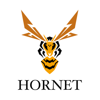 ホーネットロゴマーク-13 ホーネット,スズメバチ,生き物,毒,虫,羽,針,ロゴ,マーク,シンボルのイラスト素材