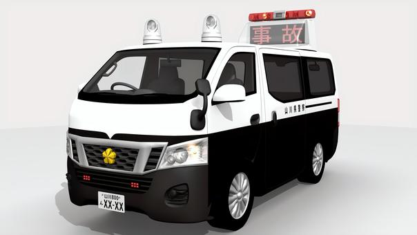 事故処理車(前側・「事故」表示) 事故処理車(前側・「事故」表示) パトカー,パトロールカー,事故処理車,警察,車輛,交通事故,現場検証,捜査,3dcg,リアルのイラスト素材