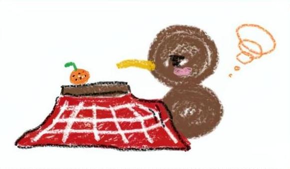 こたつでほっこりキウイバード