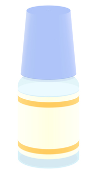 目薬のイラスト素材 目薬,カラー,シンプル,素朴,挿し絵,白背景,透過,切り抜き,ベクター,素材のイラスト素材