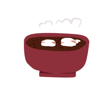 おしるこ おしるこ,食べ物,暖かい,お餅,年明け,生活,フリー素材,アイコン,冬,1月のイラスト素材