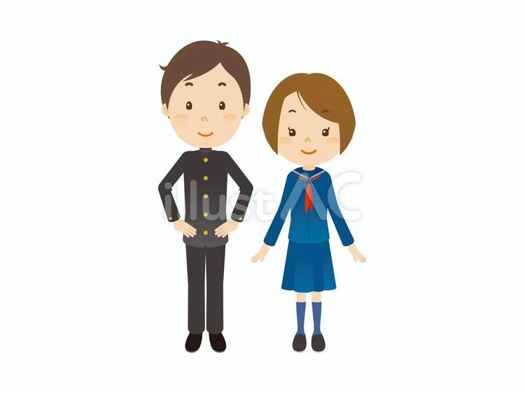 仲良し家族6 女の子,男の子,楽しいのイラスト素材