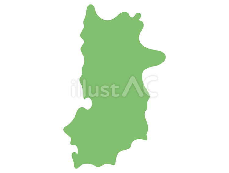やわらかい輪郭の手書き風の奈良県 奈良,地図,県のイラスト素材