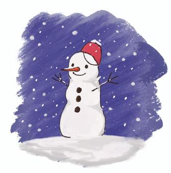 雪だるま 冬,雪,雪だるま,スノーマン,クリスマスのイラスト素材