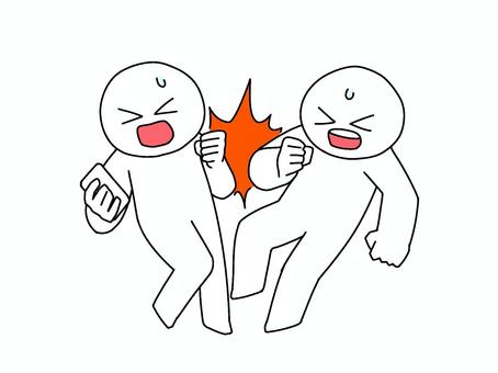 衝突 衝突,ぶつかる,アクシデント,事故,歩きスマホ,2人,人物,前方不注意のイラスト素材