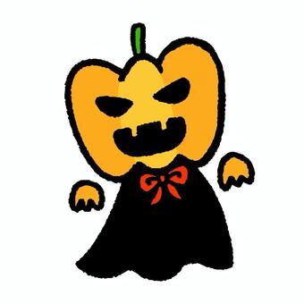ハロウィン　かぼちゃ ハロウィン,かぼちゃ,ジャックオランタン,秋,マントのイラスト素材