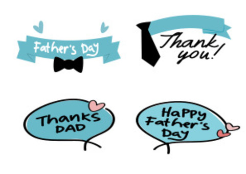 Illustration, material, set, father's day, 