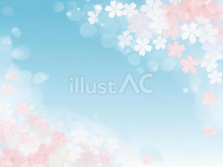 桜の背景 桜,背景,フレームのイラスト素材