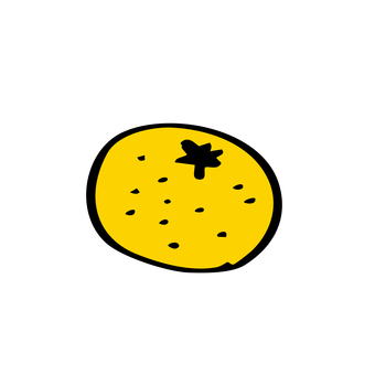 手描き風のみかんイラスト みかん,果物,フルーツ,柑橘,食べ物,黄色,冬,旬,皮,料理のイラスト素材