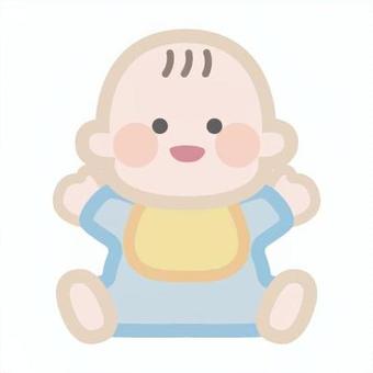 嬉しそうな赤ちゃんの 赤ちゃん,育児,新生児,子,乳児,ベビー,子育て,アイコン,お顔,子供のイラスト素材