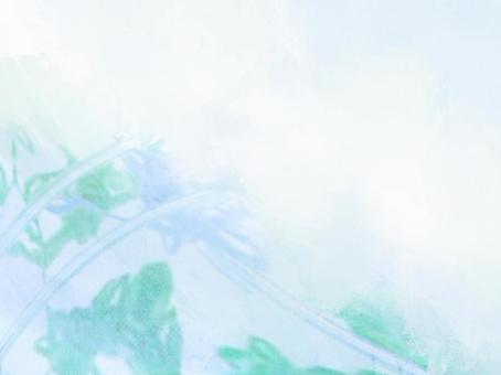 淡彩ステンドグラス-グリーン06 光,柔らかい,透明感,ステンドグラス,グラデーション,淡彩,風,空気感,背景,素材のイラスト素材