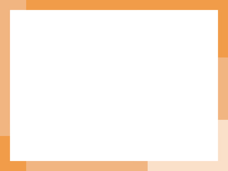 シンプルなグラデーションフレーム/橙