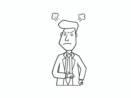時間に遅刻されてイライラしている男性 時間,遅刻,時計,腕時計,遅れる,待つ,待たされる,イライラ,怒る,憤慨のイラスト素材