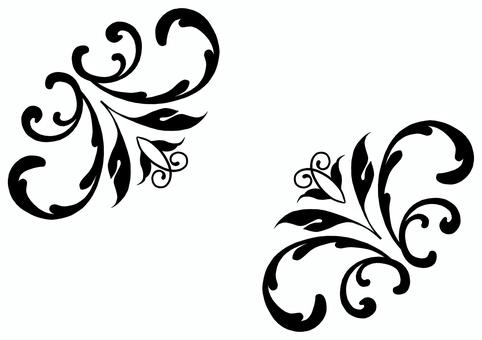 モノクロエレガンスフレーム2025⑦ エレガント,フレーム,飾り枠,クラシック,デコレーション,イラスト,手描き,葉,ボタニカル,グラフィックのイラスト素材