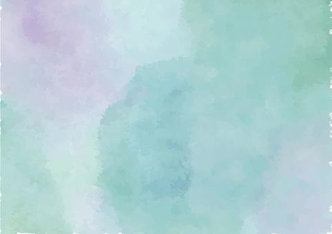 水彩風テクスチャ　緑紫