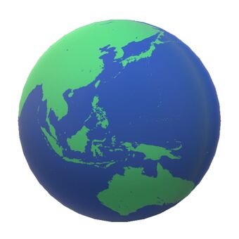 東南アジア地球儀２ 地球儀,地図,中国,フィリピン,タイ,マレーシア,インドネシア,ブルネイ,ミャンマー,世界地図のイラスト素材
