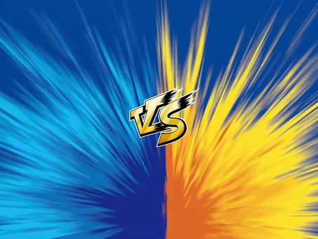 ゲームVS対決素材 爆発,炎,火,グラデーション,枠,オシャレ,テンプレート,ポップ,広告,デザインのイラスト素材