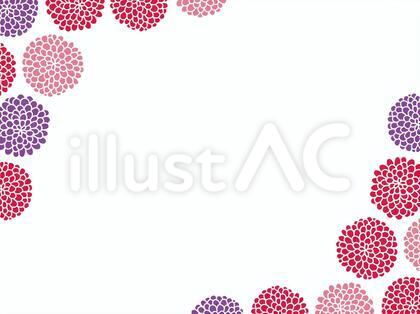 和風の菊の背景素材(斜め)