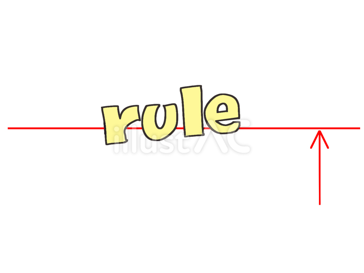 ruleのイラスト ルール,線,矢印のイラスト素材