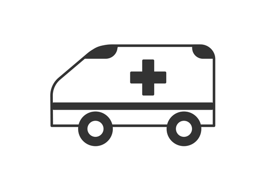 救急車アイコン 救急車,急病,アイコン,緊急,救急,車,119番,乗り物,急変,搬送のイラスト素材