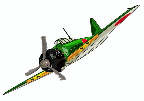 Illustration, lutador, lutador zero, zero fighter, 