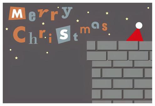 simple christmas card 08, JPG 和 AI simple christmas card 08, 圣诞节, 简单, 烟囱, JPG 和 AI