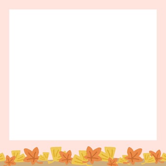 frame of fallen leaves, , JPG and PNG