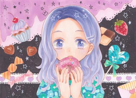 sweets, sweets, girl, sweets, JPG