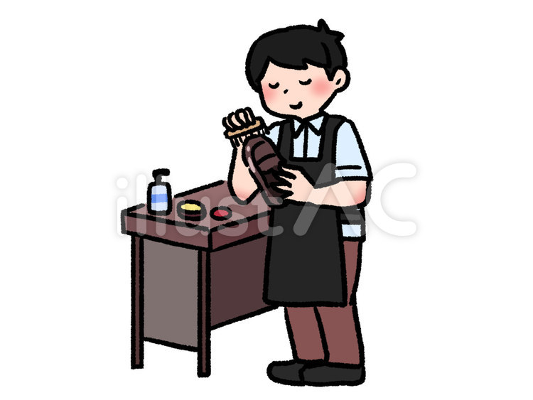 靴磨き職人イラスト - No: 22797329｜無料イラスト・フリー素材なら