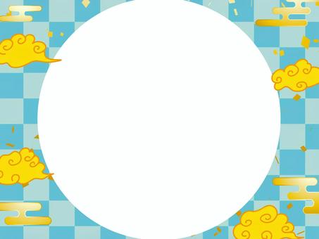 正月和風和柄年賀状