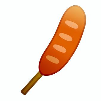 フランクフルト フランクフルト,食べ物,シンプル,ゆるい,アイコンのイラスト素材