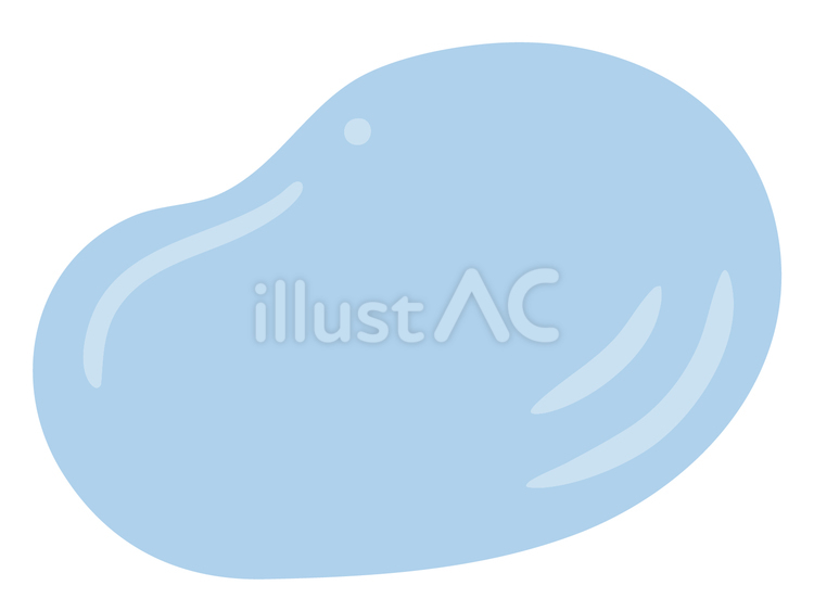 水たまり（線なし） 水たまり,水,雨のイラスト素材