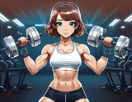 只今筋トレ中