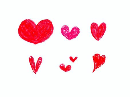 【クレヨン】色んなハート③