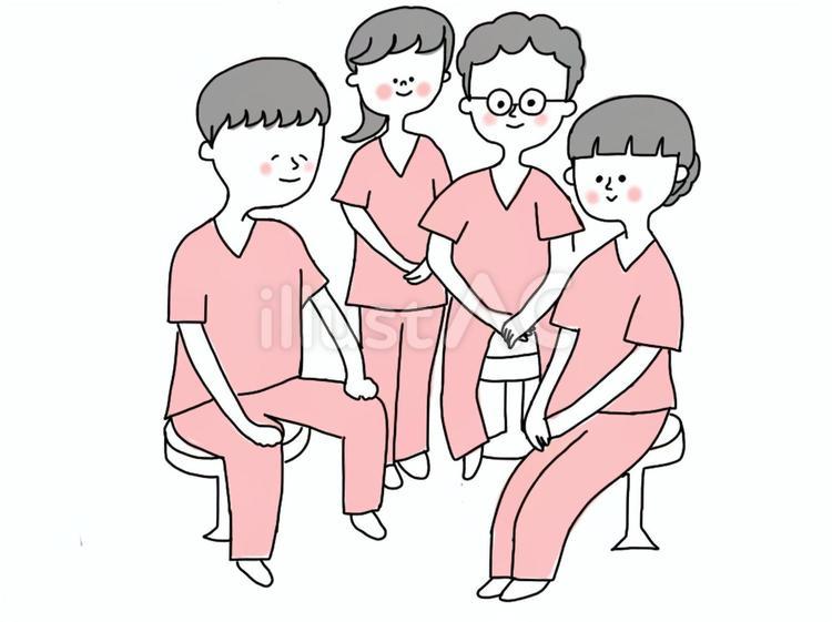 整体師　看護師 整体師,スタッフ,看護師のイラスト素材
