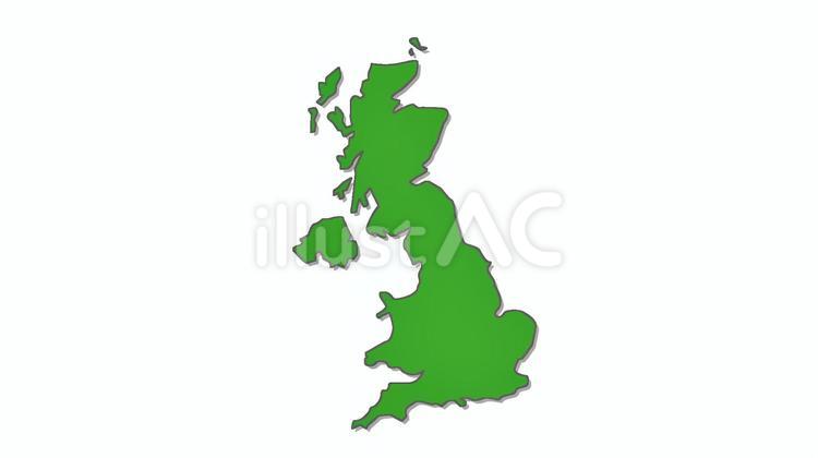 世界地図　イギリス② イギリス,地図,世界のイラスト素材