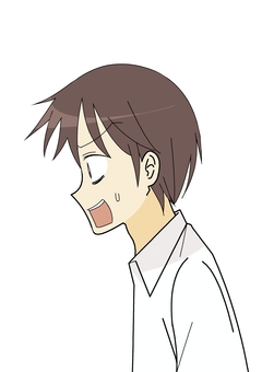 驚く男性 横顔 驚く男性 横顔 人物,驚く,男性,唖然,横顔,茶髪,あんぐり,ビックリ,若い,アニメ調のイラスト素材