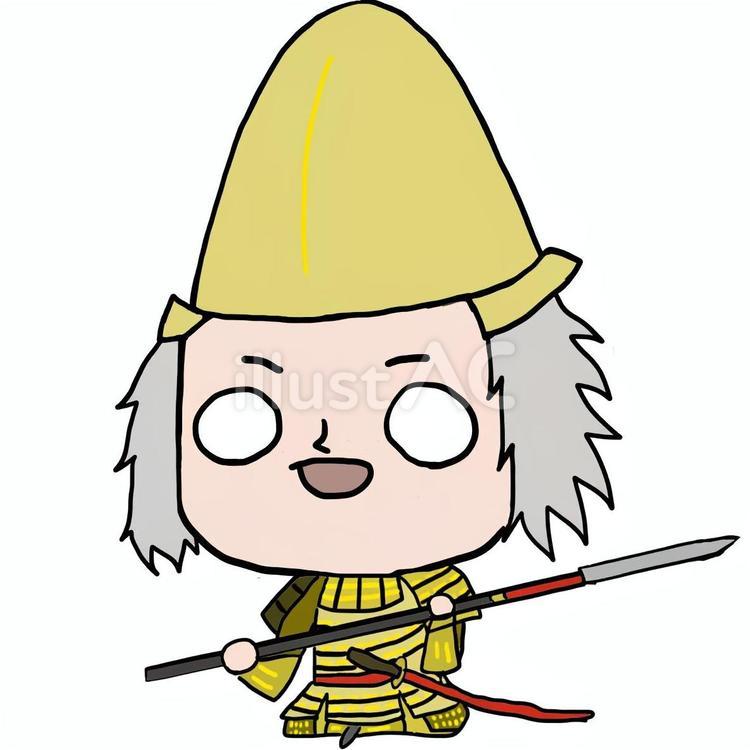 ゆるい前田利家さん 前田利家,犬千代,槍の又左衞門のイラスト素材