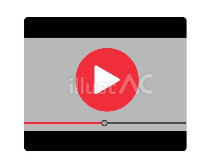 YouTubeと動画再生のアイコン 動画,ビデオ,再生のイラスト素材