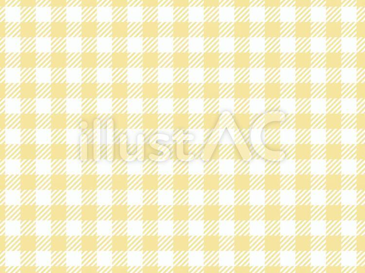 黄色のギンガムチェックイラスト No 無料イラストなら イラストac
